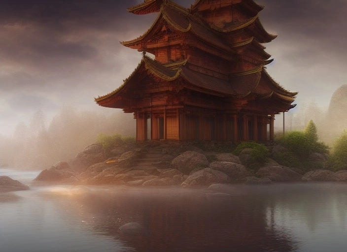 00735-1293254391-a highly detailed epic cinematic concept art CG render digital painting artwork_ wooden temple in a misty fantasy landscape with.webp